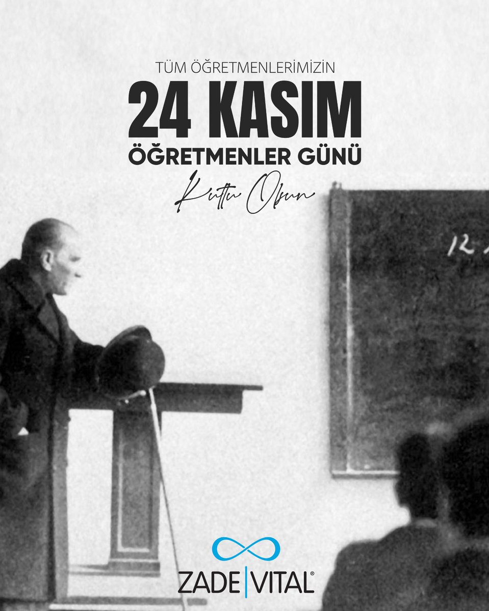 ZadeVital's tweet photo. Tüm öğretmenlerimizin Öğretmenler Günü kutlu olsun!

#ZadeVital #öğretmenlergünü #BacacıYatırımHolding https://t.co/yHTyG5r675