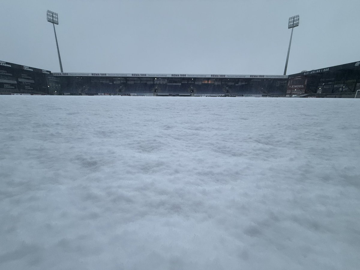 Søndagens slagmark - 12 timer senere 🏟️❄️