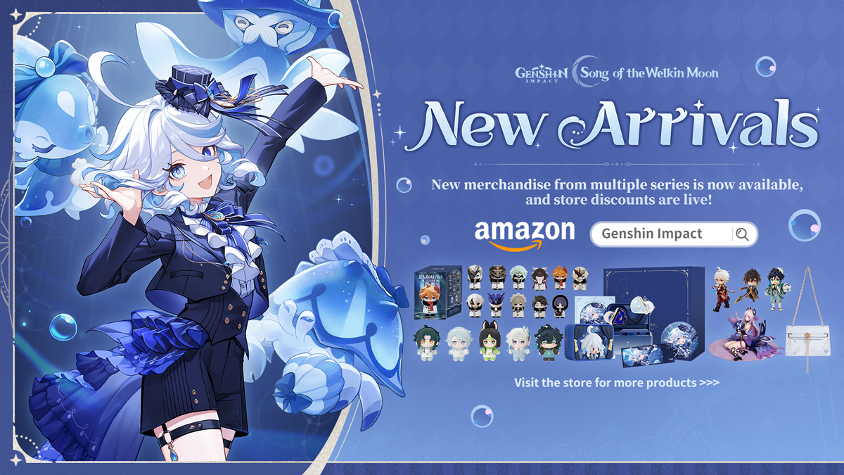 GenshinImpact's tweet image. #GenshinImpact #genshingoods 
Hello, Traveler!
The &quot;Endless Solo of Solitude&quot; Furina: Wireless Bluetooth Earphones Gift Box is here! This product features active noise cancellation and comes in an elegant blue gift box. The set includes a custom charging case, earphones, a custom…