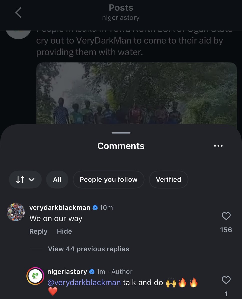 BREAKING: Verydarkman has seen this video and he said he will send people there to give them clean water 💧 🙌🏾👏