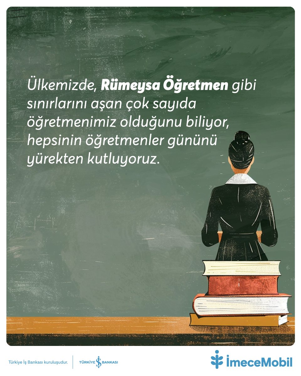 Anadolumuzun dört bir yanı, dokunduğu yerde çiçekler açtıran öğretmenlerimizin öyküleriyle dolu. 

Hepsine yürekten teşekkür ediyor, 24 Kasım Öğretmenler Günü’nü kutluyoruz.
.
.
#imecemobil #öğretmenlergünü #24kasım #rumeysaçevlik