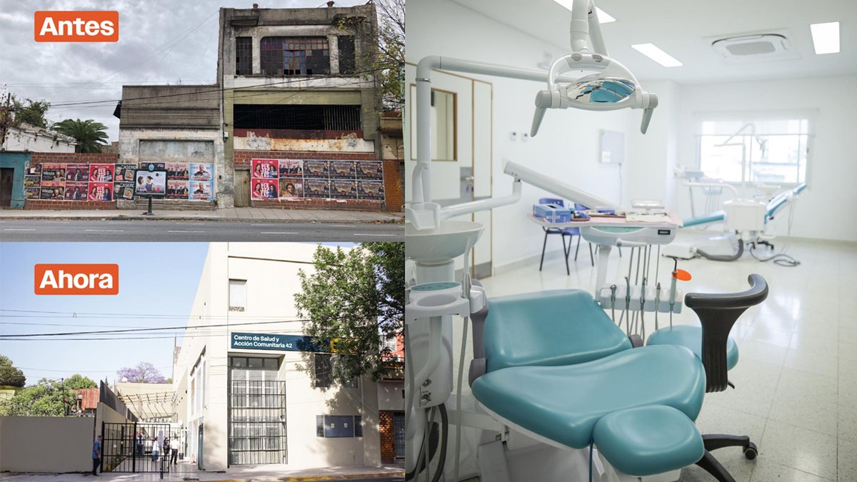 🚀ESTO NO LO MUESTRAN LOS MEDIOS: El Gobierno de la Ciudad recuperó un inmueble usurpado en Boedo y lo convirtió en un centro de salud. Son 14 consultorios full con tecnología de última generación para atender pediatría, clínica médica, odontología, ginecología y salud mental.