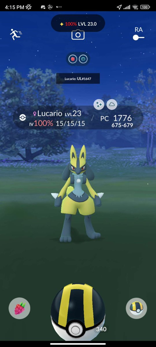 85565z's tweet photo. 【ポケモンGO代行】

色違いルカリオ💯×3

出現率が低いのでかなりお時間頂きました🙇🏻‍♀️՞ https://t.co/H2fk5NgpPM