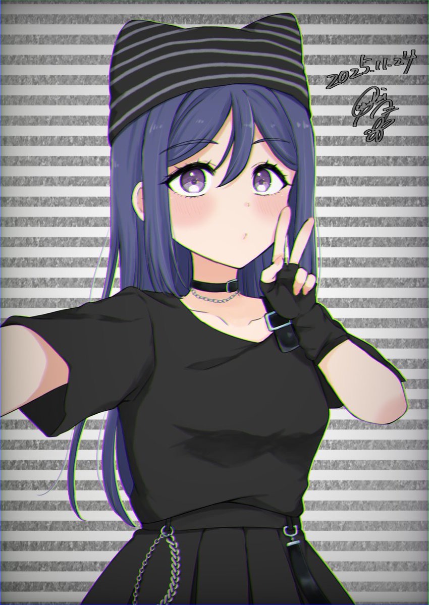 uzukibox47's tweet image. 最近ようやく使ったことのなかったアイビスのフィルターの使い方が分かって楽しい😃

自撮り風果南ちゃんを描きました📸⚡️