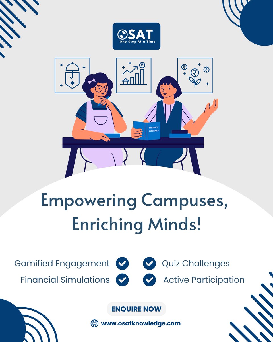 osatknowledge's tweet image. Active minds, stronger futures — empowering campuses through gamified learning, immersive financial simulations, and exciting quiz challenges!⭐

#CampusEngagement #InteractiveLearning #FinancialSimulations #QuizChallenges #EmpowerStudents #OSAT