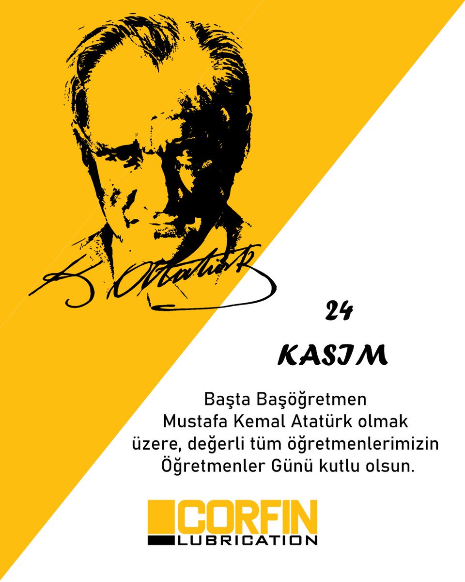 corfinlub's tweet photo. Başta Başöğretmen Mustafa Kemal Atatürk olmak üzere, değerli tüm öğretmenlerimizin Öğretmenler Günü kutlu olsun.
#24kasimöğretmenlergünü #24kasımöğretmenlergünü #24kasım 
#öğretmenlergünü https://t.co/j53XSqRBDb