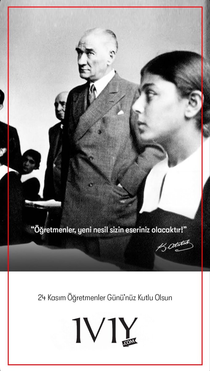 24 Kasım Öğretmenler Günü’nüz Kutlu Olsun! 💐
#1v1y #24Kasım #1v1ycom