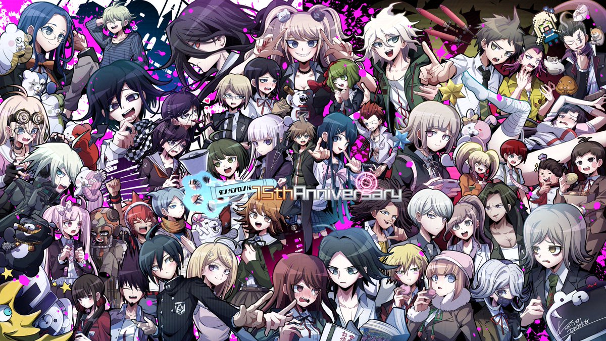 kuzirapyonka's tweet image. 🤍希望🖤
#ダンガンロンパ15周年 
#DR_15th