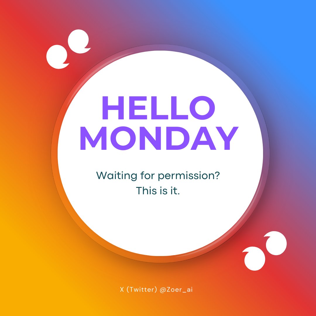 Zoer_ai's tweet image. No one&apos;s going to give you the green light to build your idea.

You don&apos;t need it. You already have everything required.

Make something this week. ✨

#MondayMotivation #BuildWithAI #NoCode
