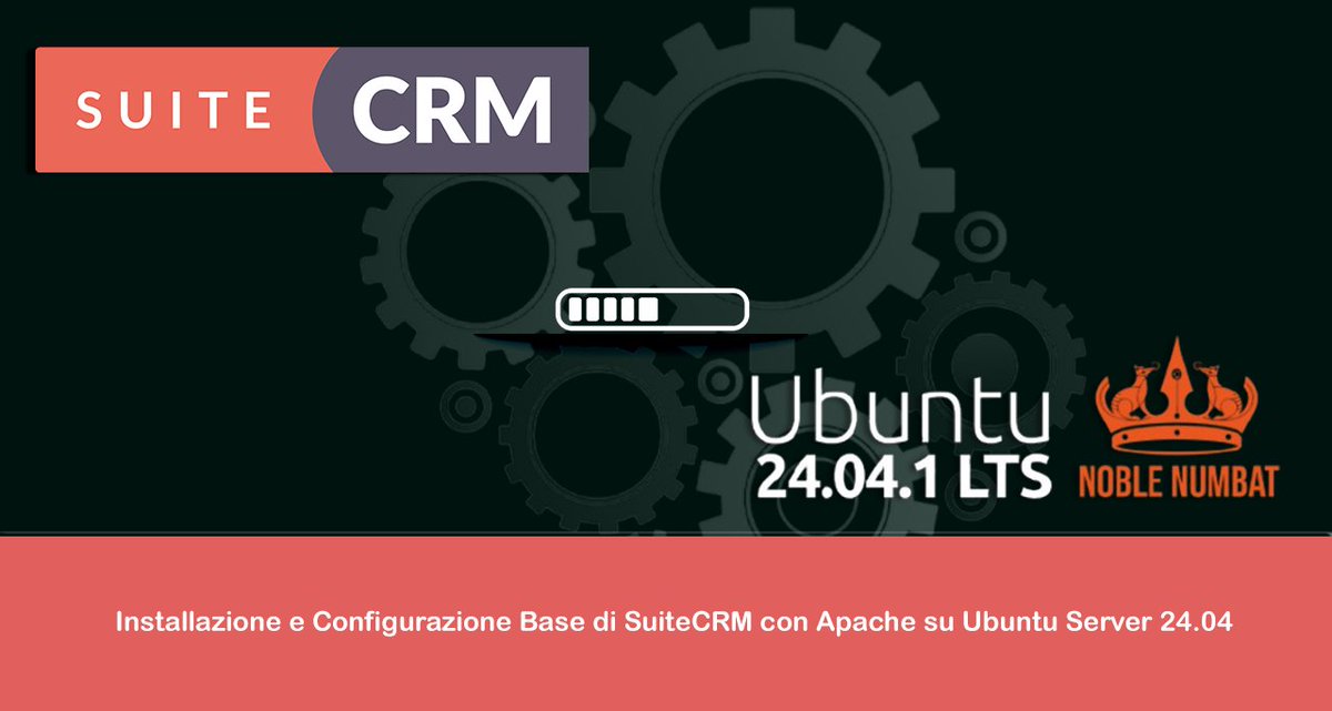 ReDevil2o0o's tweet image. Installazione e Configurazione Base di SuiteCRM con Apache su Ubuntu Server 24.04 raffaelechiatto.com/installazione-… 

#suitecrm #ubuntu #apache #mariadb #php