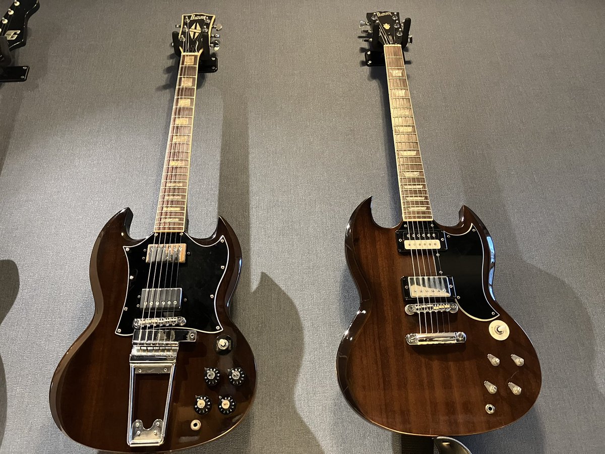 sunold_things's tweet image. 茶色いSG❗️
Burny兄弟です👬
待ってろ、あとちょっとで妹分ができるからな❗️👶
(右側のSGはいまだにノブを募集してるので良かったらコメントで似合いそうなノブを写真で応募？してみてください❗️😆)
#SG