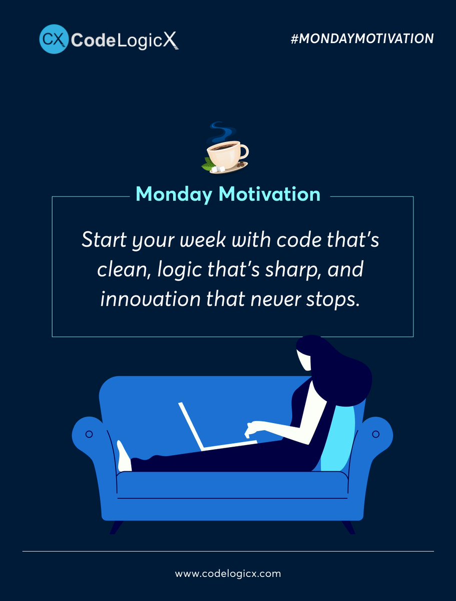 Codelogicx's tweet image. A new week means a fresh chance to build something smarter, optimise something better, or debug something that’s been slowing you down.  Whether you&apos;re pushing a new feature, improving performance, or experimenting with emerging tech. 
#MondayMotivation #TechMotivation