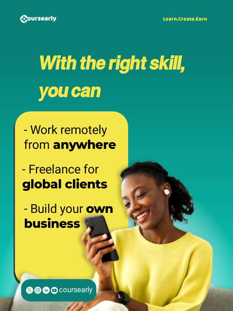 SirDavidBent's tweet image. You can create courses for free &amp;amp; earn on @coursearly &amp;amp; you can easily buy courses in design, AI &amp;amp; more for ₦5k–₦10k.

Just goto: coursearly.com &amp;amp; sign up to get started.

Also, don&apos;t forget to use my promo code: SIRDAVID to get a 50% discount on any course of your…