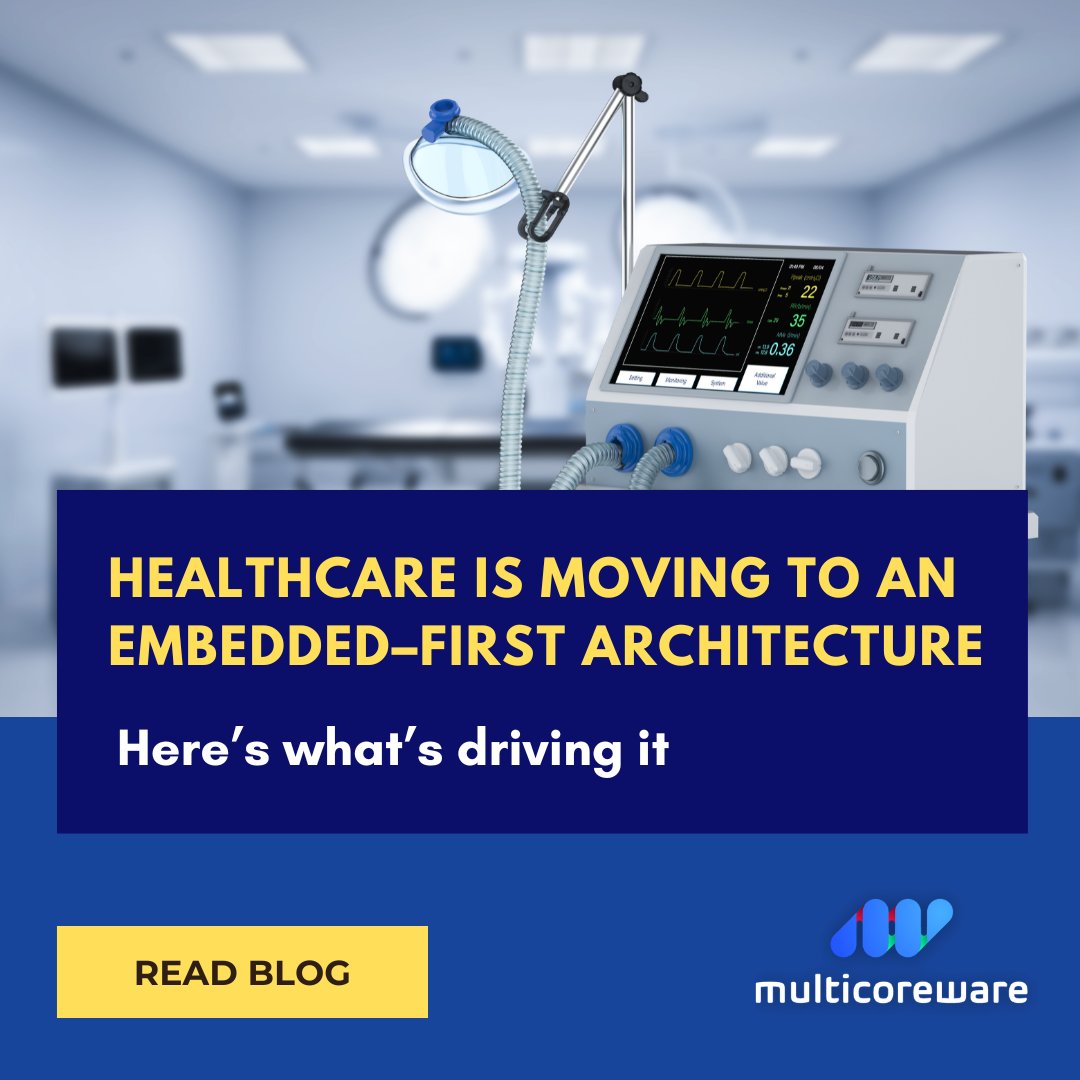 MulticoreWare's tweet image. Healthcare is rapidly shifting to embedded-first architecture, with AI running directly on edge devices. 

Read the full blog: multicorewareinc.com/healthcare-is-…

#Healthcare #Embedded #Edge #Realtime #Sensor #Medicalsystem #MulticoreWare