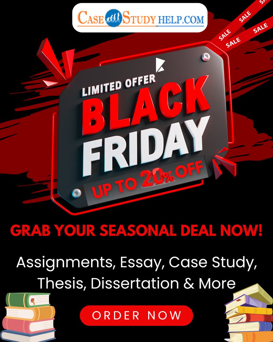 casestudyhelp's tweet image. Black Friday isn’t just for gadgets — it’s for grades too!

Need expert support to secure top marks, get our Black Friday Assignment Deals

Visit at: tinyurl.com/auxm3b9z

#blackfridaydeals #assignmenthelp #homeworkhelp #blackfridaysale #casestudyhelp #blackfridaydiscounts