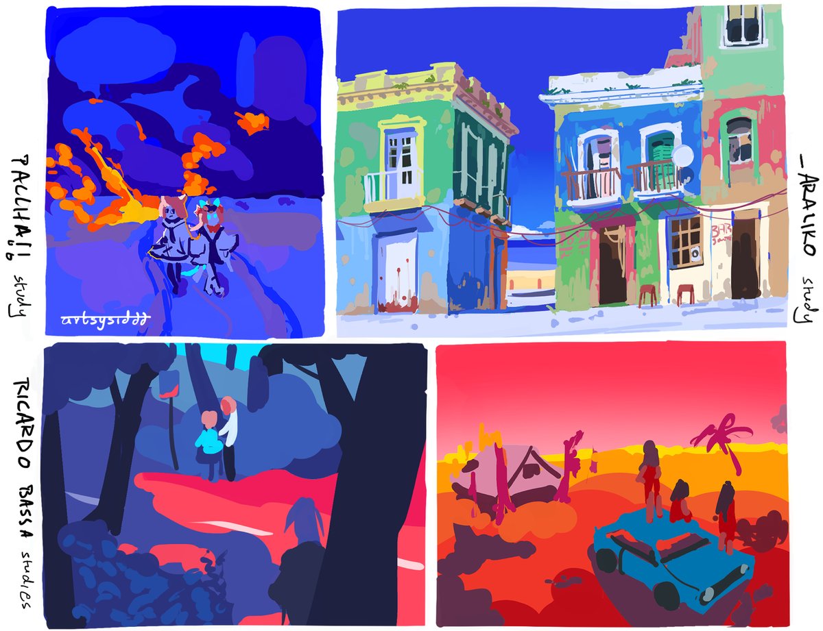 ArtsySIDDD's tweet image. some color master studies of 3 really crazy artists, @paccha_7 , _araliko &amp;amp; Ricardo Bessa
youtube.com/live/cyrT2MZ0c…

check &apos;em out over here-
_araliko - artstation.com/alariko
Ricardo Bessa - ricardobessa.com

#drawing #color #visualdevelopment #art