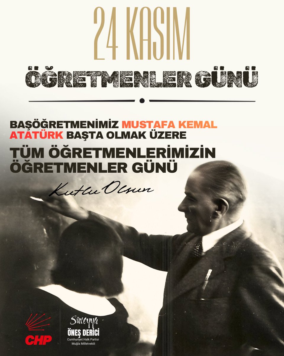 sureyyaoderici's tweet image. “Bir millet, irfan ordusuna sahip olmadıkça, savaş meydanlarında ne kadar parlak zaferler kazanırsa kazansın, o zaferlerin kalıcı bir sonuç vermesi mümkün değildir.”
Gazi Mustafa Kemal Atatürk

Cumhuriyet değerlerini koruyan, bilimin yolunu aydınlatan, Atatürk’ün izinde yürüyen…
