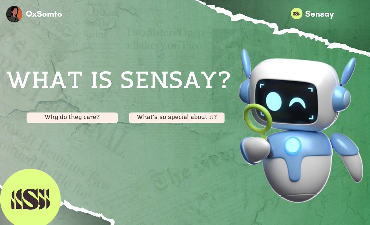 OxSomto's tweet image. WHAT IS SENSAY? ⛩️

Sensay is an AI platform specifically designed to create, manage, and deploy AI Agents (Digital Replicas) by capturing &amp;amp; structuring human knowledge.

It addresses the critical problem of knowledge loss in organizations and companies.

docs.snsy.ai/docs/use-cases
