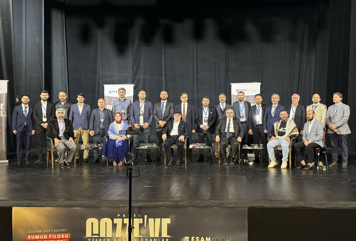 necmettincalisk's tweet photo. 📍 Kocaeli

“Gazze’ye Yelken Açan Vicdanlar” paneline Sumud Yöneticisi Saif Abukeshek, Denizli Milletvekilimiz Sema Silkin Ün ve filo katılımcısı Sinan Akılotu ile birlikte katıldık.

Gazze’yi vicdanlarda diri tutan bu anlamlı program için ESAM Kocaeli Başkanımız Halil Kayın ve yönetimine teşekkür ediyorum.