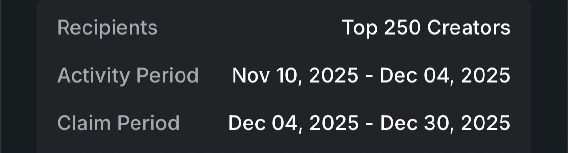 new week to go grind harder than ever
gm fams

today makes exactly 10days to the end of the $sixr yap campaign

even though im not on leaderboard yet 
top250 looks like a stretch but ill try to give my all for the final run 

probably hit some sixes lol 

dont forget sixr is