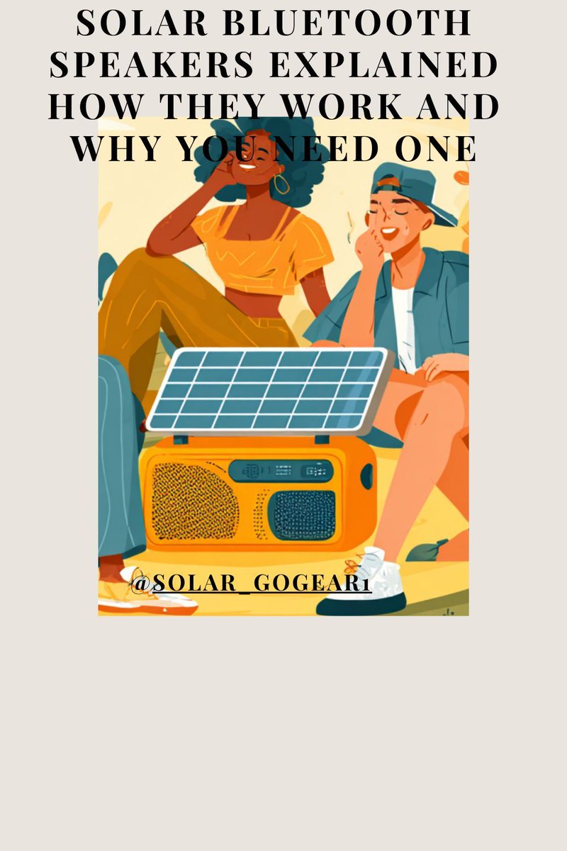 Solar_gogear's tweet image. Turn sunlight into sound! ☀️🔊
Solar Bluetooth speakers are the perfect eco-friendly upgrade for outdoor music lovers.
Learn how they work → solargogear.com/solar-bluetoot…

#SolarTech #BluetoothSpeakers #OutdoorGear #EcoFriendly #SolarGadgets