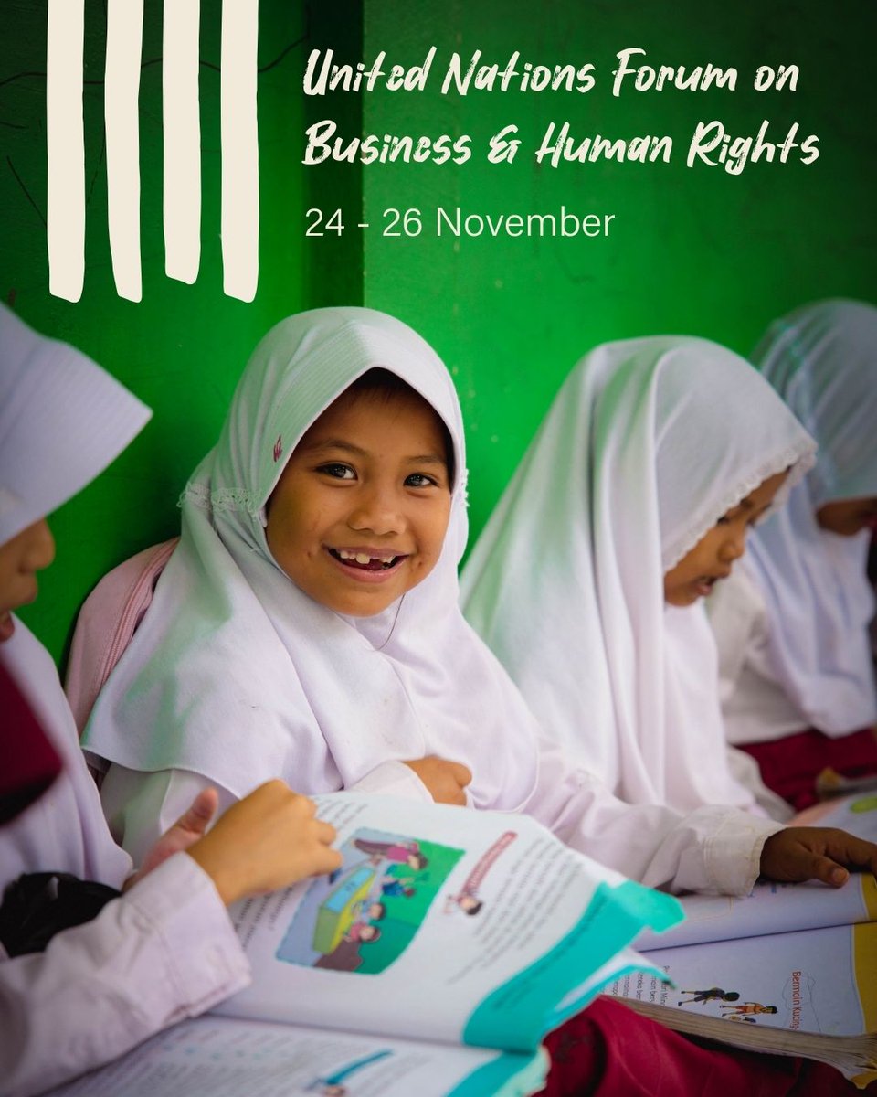 ECLTFoundation's tweet image. The #UNForumBHR starts today. It is the leading space to learn, connect and follow emerging practices in business and human rights.

Explore the sessions and join the discussions: forumbhr2025.sched.com/grid