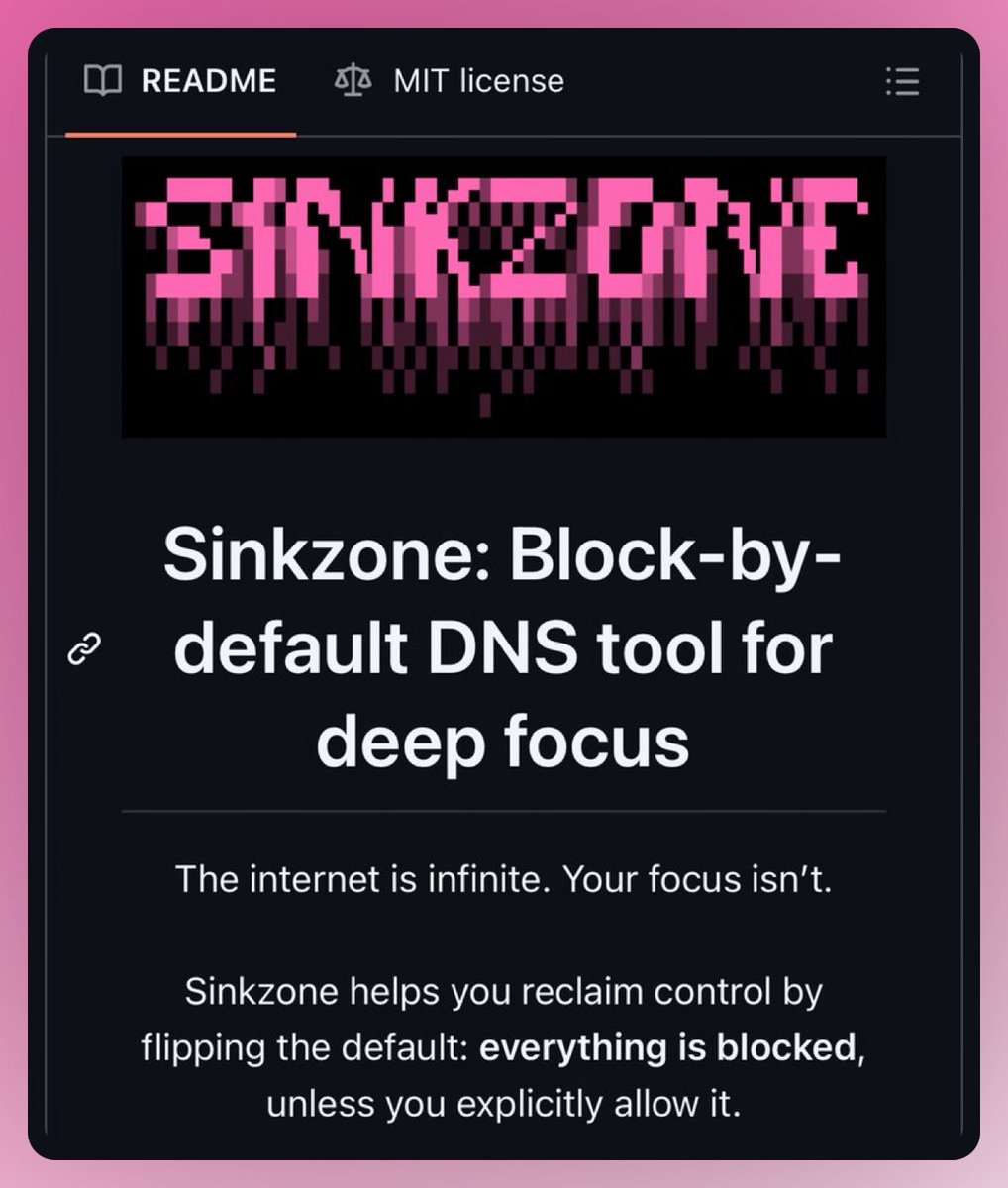 GithubProjects's tweet image. Block-by-default DNS tool for deep focus, child-safety and productivity.