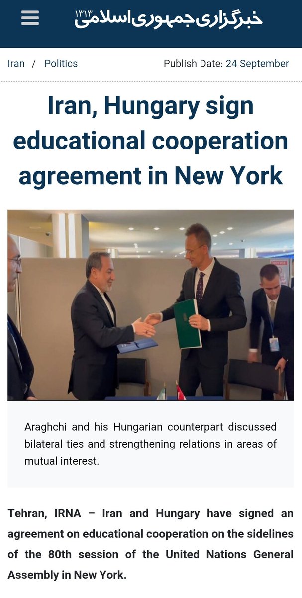 paneuropa_at's tweet image. Welche &quot;gemeinsamen Interessen&quot; haben EU-Land Ungarn und das Regime im Iran?

Und wieso berichten nur iranische &amp;amp; und ungarische Medien darüber, dass unser Nachbar mit dem Iran &quot;Wissenstransfer&quot; vereinbarte?