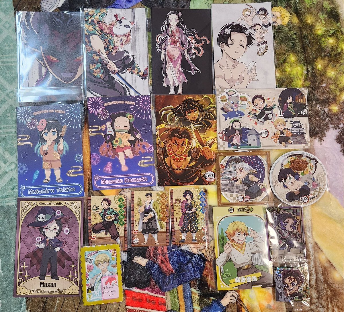 交換】鬼滅の刃 特典 コースター 譲:画像1枚目 炭治郎 錆兎 禰豆子 無