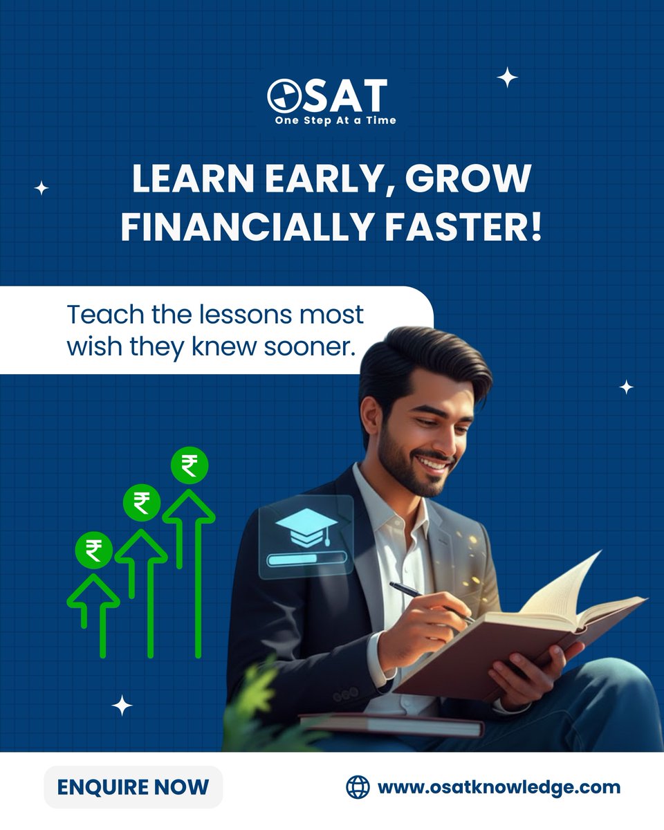 osatknowledge's tweet image. Start early, grow smarter — give students the financial wisdom most people wish they had years sooner.🏅

#FinancialWisdom #LearnSmart #EarlyLearning #StudentSuccess #MoneySkills #OSAT