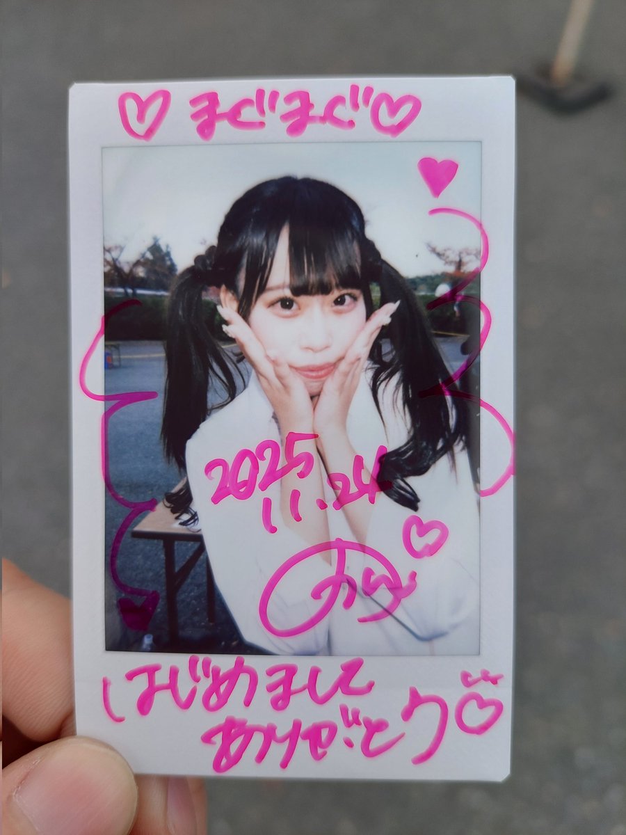 はじめまして券を貰ったからチェキ撮ったw #苺花かのん #ParaMilia