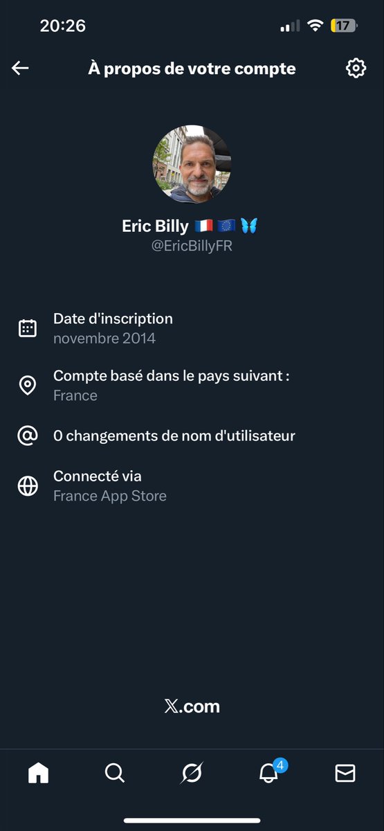 EricBillyFR's tweet image. Avec les informations de géolocalisation des comptes X, certain.e.s prétendent que c’est l’utilisation d’un VPN qui modifierait leur vraie localisation.
J’ai testé hier avec mon VPN sur la Suisse et ça n’a pas changé ma localisation sur X, ni après 5 minutes ni après 12 heures.