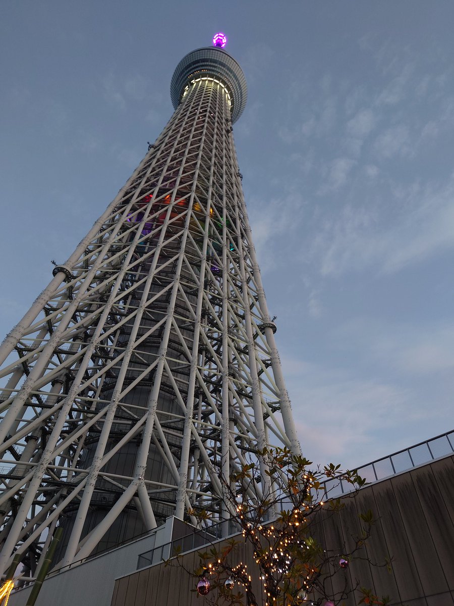 スカイツリーは今日もキレイ。そして人混みがー