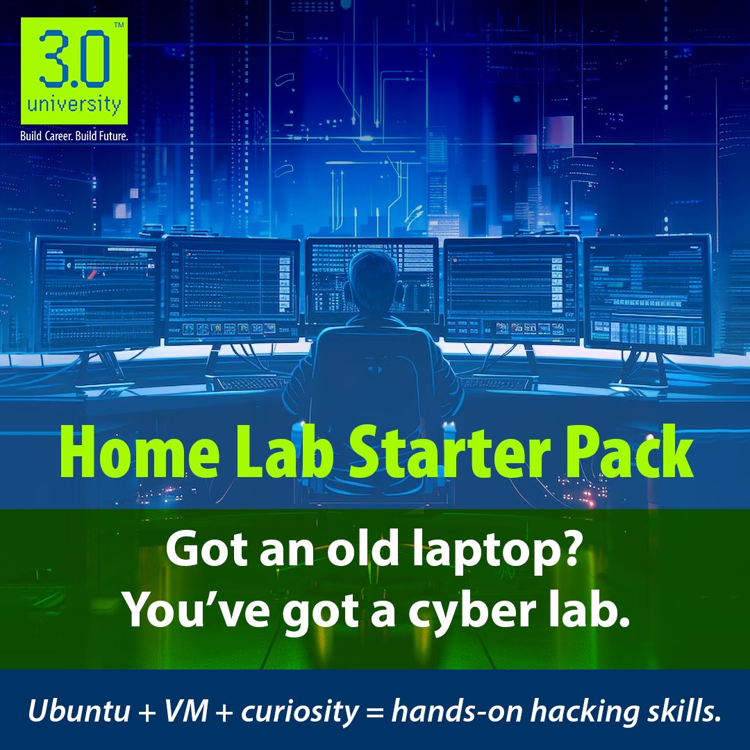 real3uni's tweet image. You don’t need fancy gear to build real cybersecurity skills.
Turn any spare laptop into your personal hacking lab with just Ubuntu and a few tools.

👉 Learn how to detect, stop, and defend against insider attacks with CEH v13(3university.io/courses/certif…)

#CyberSecurity #HomeLab…