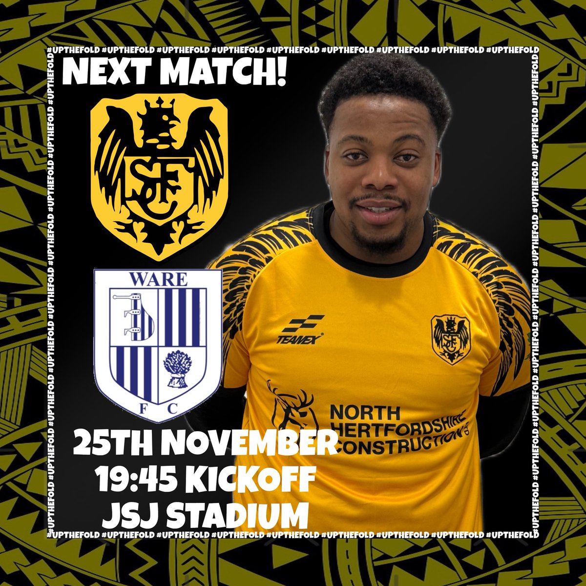 Tomorrow Stotfold step into their next test determined and hungry for three points. Let’s stand together, lift the team, and make it a match to remember.
Come on Stotfold!
#upthefold