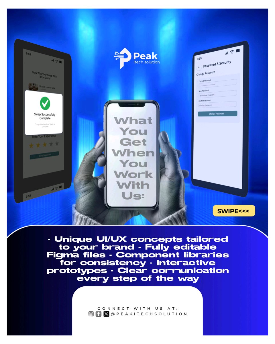 peakitechsoluti's tweet image. Start your week with innovation!  At Peak Tech Solution, we bring mobile and web development to life through creativity and technology. Let&apos;s build the future together! #Innovation #TechDevelopment #CodeLife #PeakTech