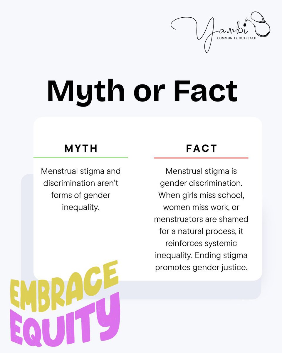 The message is clear: inequality is still alive.
Ending period stigma isn’t just about comfort, it’s about gender justice and equal opportunity.
#MenstrualEquity #PeriodPositivity