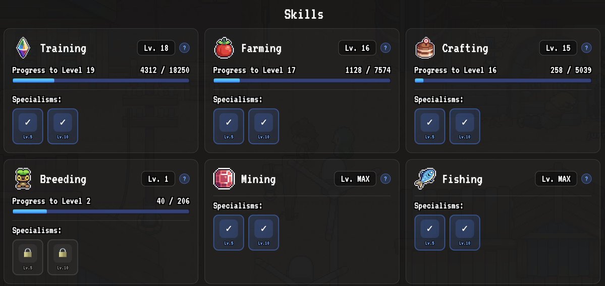ClaudiaStefano9's tweet image. Two major skills milestones reached while streaming today on @spellbornegame 

Mining level 20 and crafting level 15.

Really need to up that breeding skill. #spellbornecreate