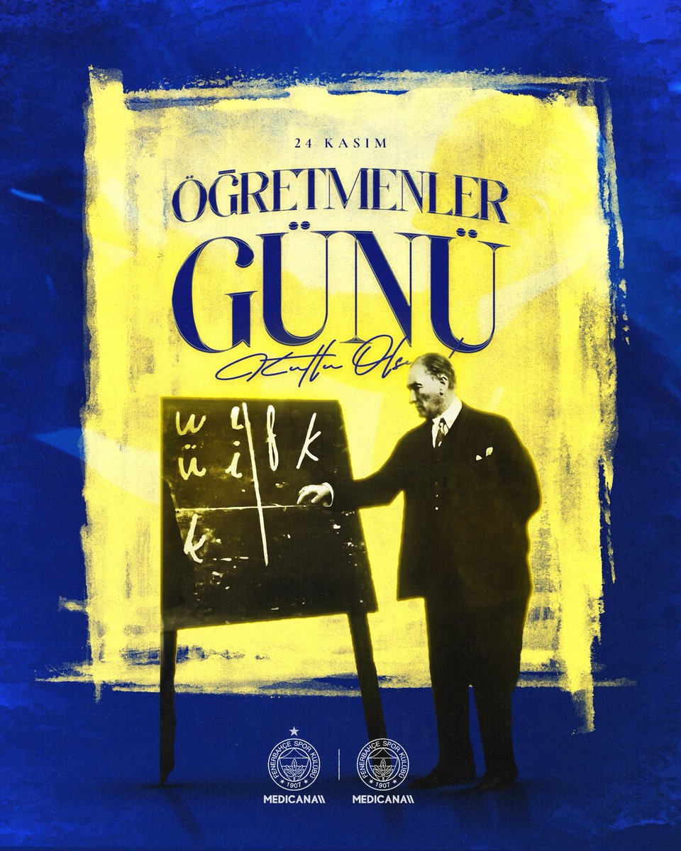 Başta Başöğretmenimiz Gazi Mustafa Kemal Atatürk olmak üzere tüm öğretmenlerimizin 24 Kasım Öğretmenler Günü kutlu olsun!

#24Kasım
