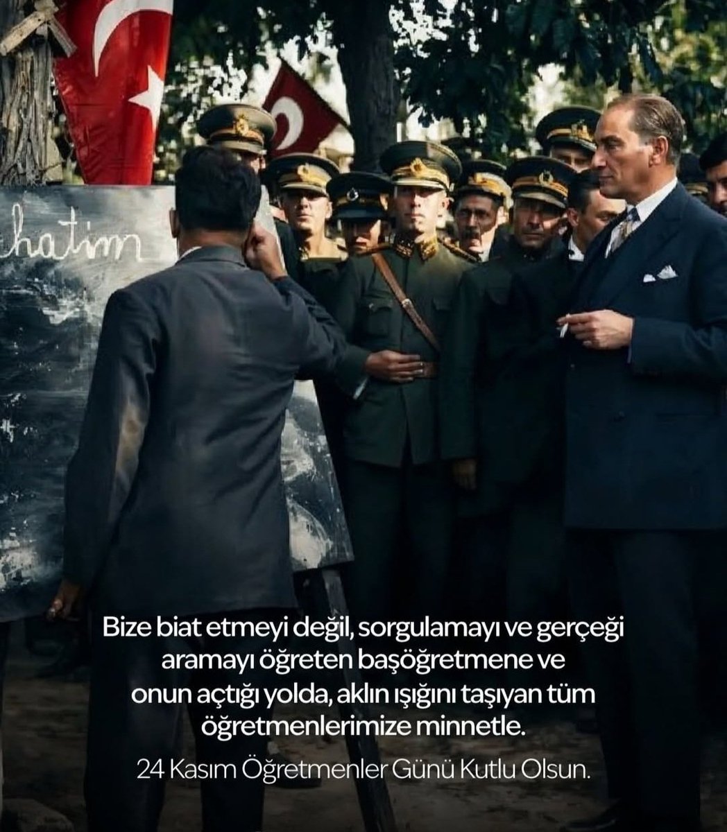 Öğretmenlik geleceği inşa eden kutsal bir meslektir.