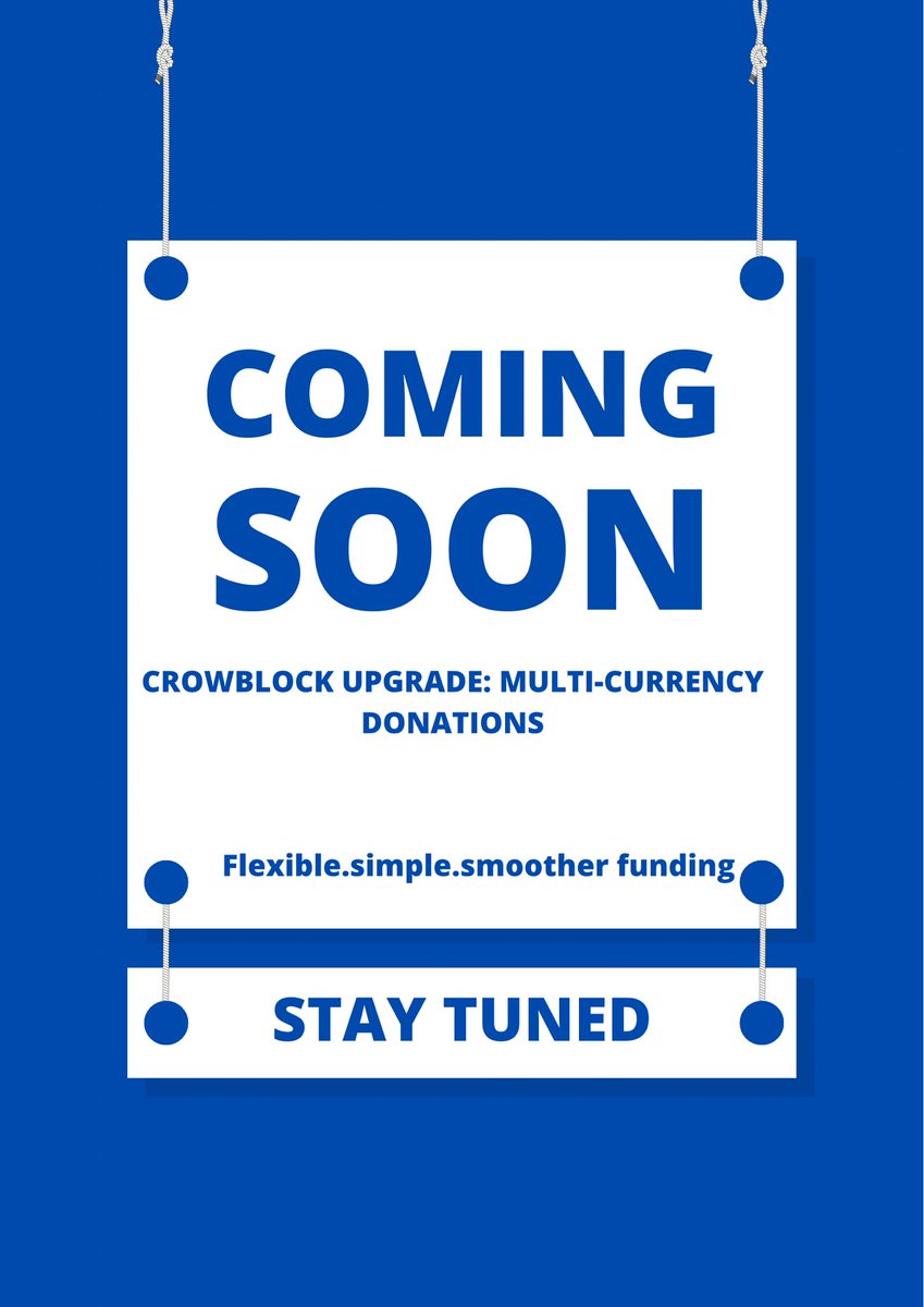 crow_block's tweet photo. CrowBlock is gearing up for a major upgrade
 
Soon, donors will be able to support projects using Pi or NGN  smoother, faster, more flexible crowdfunding.

What feature do you think we should add before deployment?
Share with us below 
#CrowBlock #PiNetwork #Crowdfunding https://t.co/cybCsy7Ctm