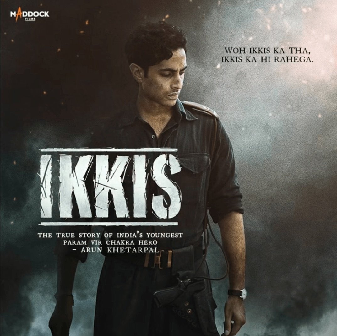 ItsCineDash's tweet image. I’m really looking forward to #Ikkis for multiple reasons.

The Story of India&apos;s youngest hero, #AugustyaNanda playing Second Lieutenant Arun Khetarpal, a recipient of the Param Vir Chakra, and #SriramRaghavan directing it makes it interesting.

December 25th, 2025 — In Theaters.