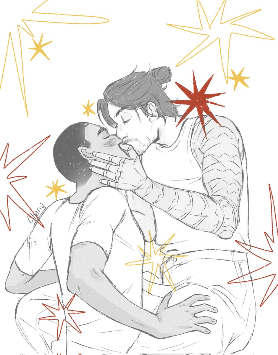 Shangwan0's tweet image. #SAMBUCKY
 #Samwilson #buckybarns #wintersoldier #falcon #falconandthewintersoldier #art #marvelart 
 Then he kissed me