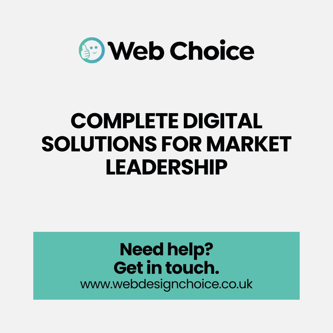 webchoiceuk's tweet image. Complete Digital Solutions for Market Leadership

Web Choice provides everything modern businesses need: platforms that establish authority and marketing that captures demand.

Build your foundation. Fuel your growth. Dominate your market.

zurl.co/NItZ7