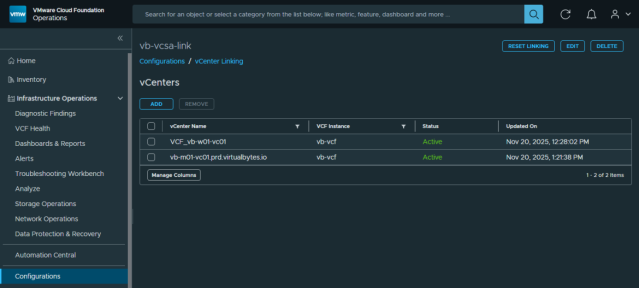 VCF 9.x vCenter Linking Permission Fix, by #vExpert Tommy Grot. "An issue that I have noticed is when you deploy a external vCenter and import it into your VCF 9.x Fleet, and it will convert into a workload domain. ..." Read on here. #vExpert dy.si/RjNoB