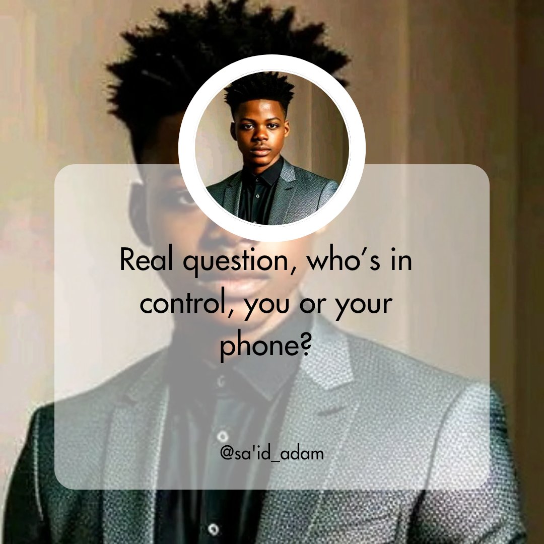 Kingmarx_'s tweet image. Real question — who’s in control: you or your phone?”

“How often do you take real breaks from your phone 
Options:
• Every hour
• A few times a day
• Once in a while
• Almost never (😅)

V

#DigitalDiscipline
#MindfulTeens
#LevelUpMindset
#FocusOverFear
#NextGenTeens