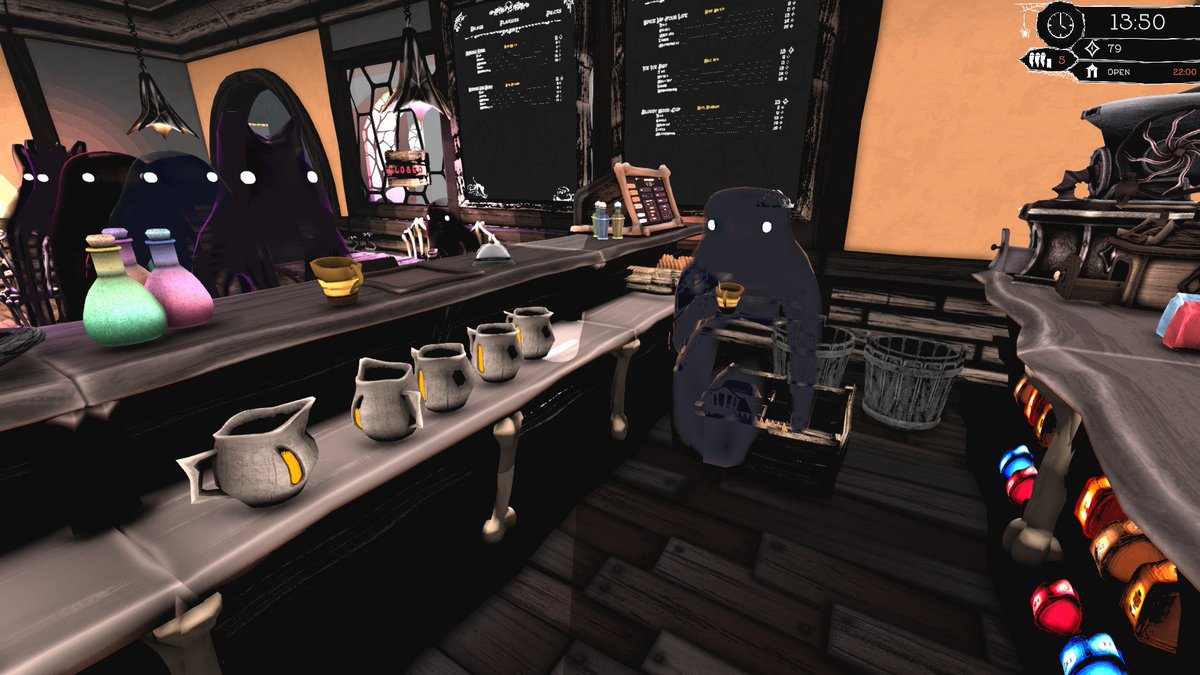 Just take a break and drink your coffee. Don´t worry about those waiting customers.