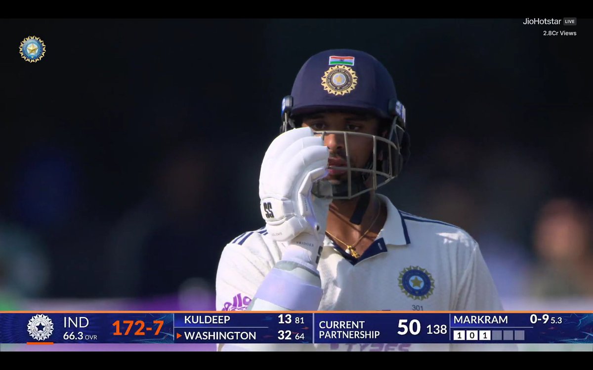 CricCrazyJohns's tweet image. KULDEEP &amp;amp; WASHI HAS BATTED 141* BALLS FOR THE 8th WICKET 👏 Added 52* runs so far for this wicket.

- Indian middle order gifted the series to South Africa.