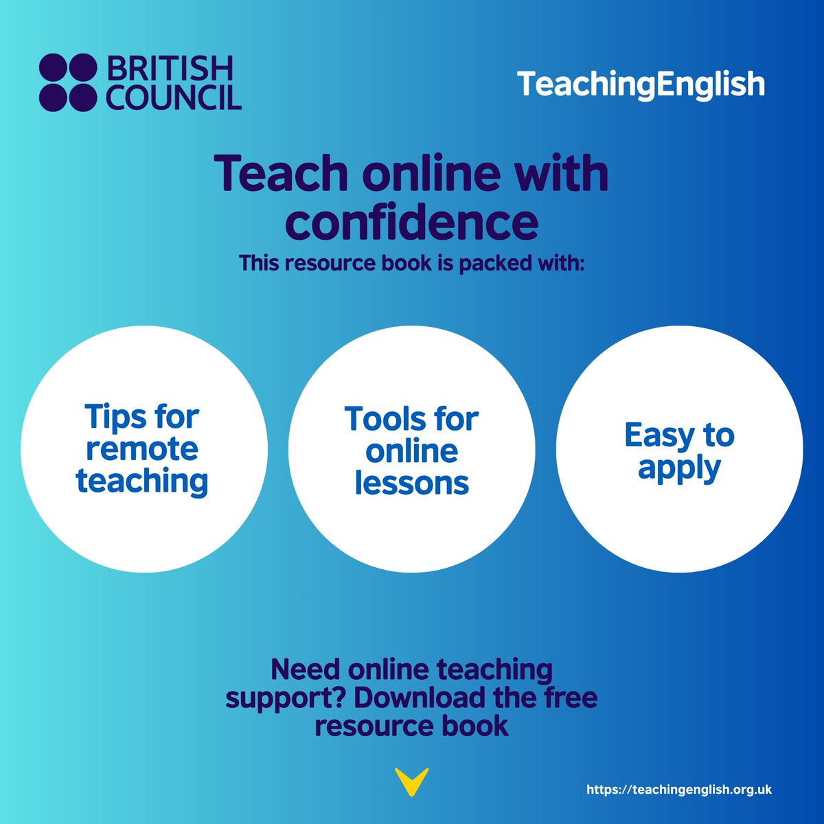 UKinCameroon's tweet image. Need help with online teaching? Download this free #TeachingEnglish resource book packed with tips and tools for planning and teaching online lessons. Download now: 
teachingenglish.org.uk/publications/r…

#TeachingEnglish #TeachingEnglishAfrica
#BCCESSA #BCEngSSA