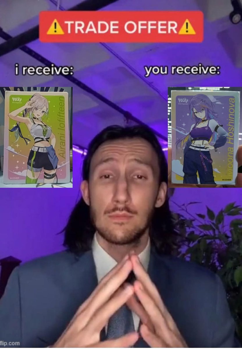 #PockyXhololiveID #holoIDChromaticFuture

WTT Iofi milikmu dgn Moona milikku

📍Senin - Jumat di Southgate/Aeon Tanjung Barat
📍Sabtu - Minggu di Cibubur Kelapa Dua Wetan